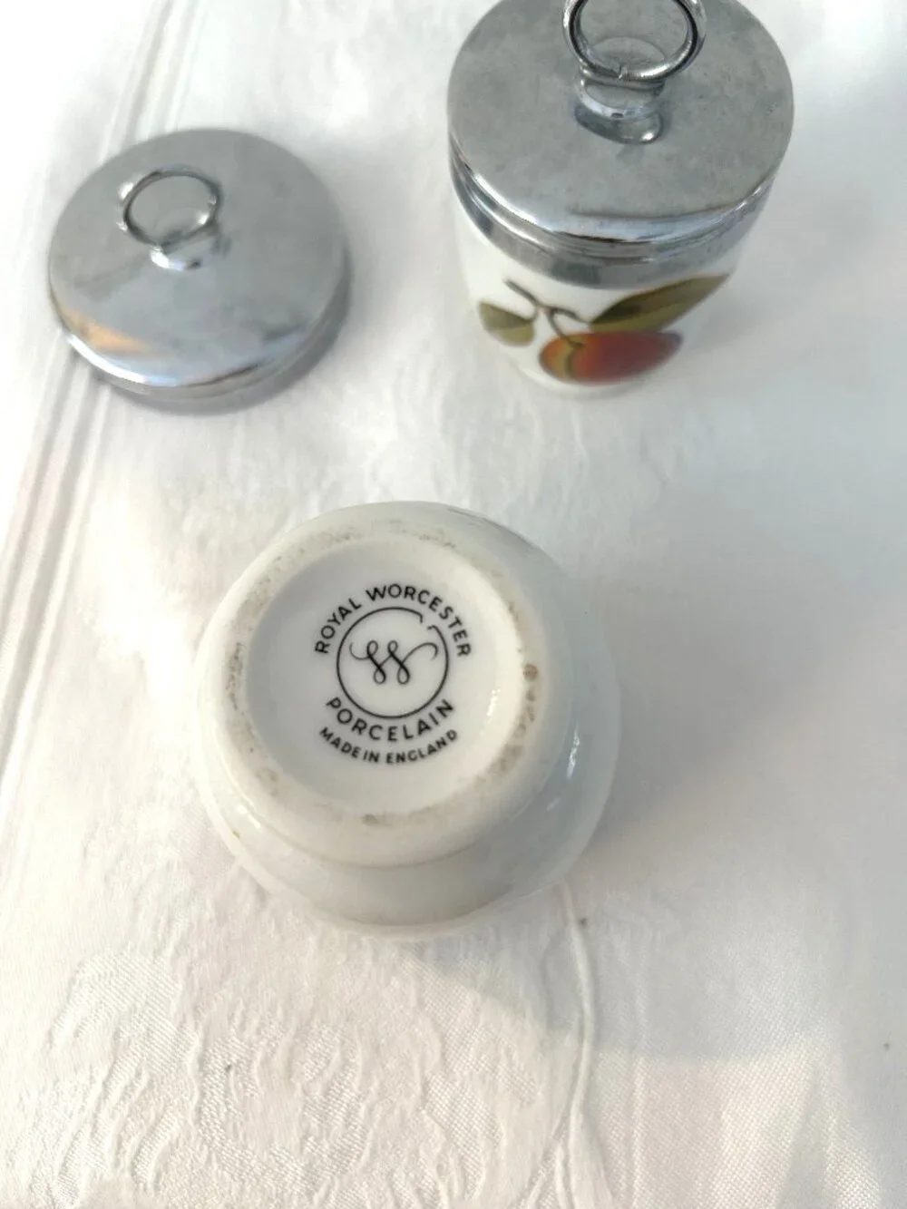 Vintage Royal Worcester Evesham Egg Coddlers, Set of 4
